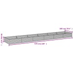 vidaXL Strat înălțat de grădină, 579x100x36 cm, oțel corten vidaXL Strat înălțat de grădină, 579x100x36 cm, oțel corten