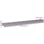 vidaXL Strat înălțat de grădină, 770x100x36 cm, oțel corten vidaXL Strat înălțat de grădină, 770x100x36 cm, oțel corten