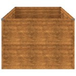 vidaXL Strat înălțat de grădină, 290x100x69 cm, oțel corten