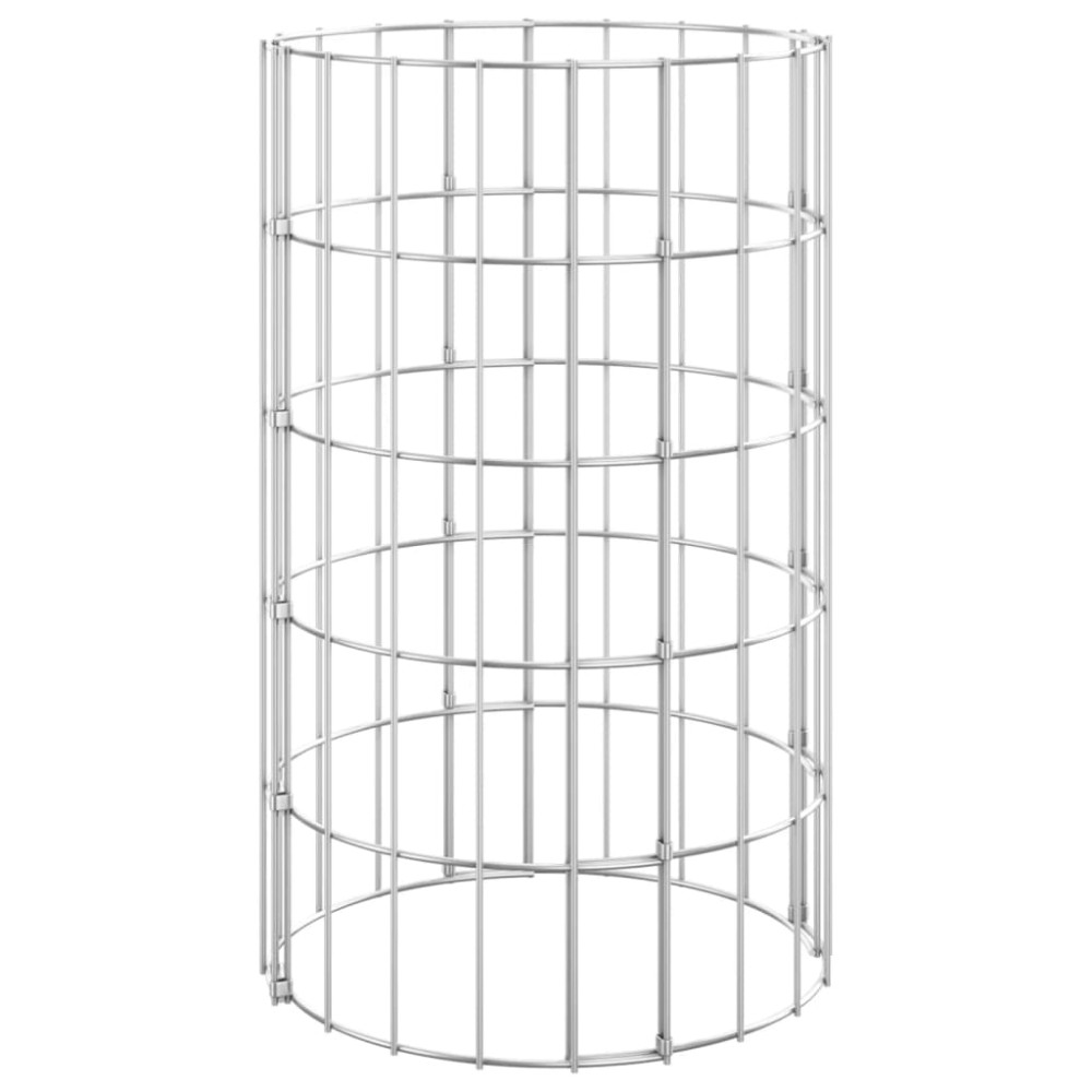 vidaXL Stâlp de gabion, Ø30x50 cm, oțel galvanizat, circular