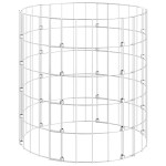 vidaXL Stâlp de gabion, Ø50x50 cm, oțel galvanizat, circular