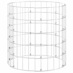 vidaXL Stâlp de gabion, Ø50x50 cm, oțel galvanizat, circular