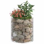 vidaXL Stâlp de gabion, Ø50x50 cm, oțel galvanizat, circular