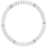 vidaXL Stâlp de gabion, Ø100x50 cm, oțel galvanizat, circular