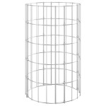 vidaXL Strat înălțat gabion 3 buc. Ø30x50 cm oțel galvanizat circular