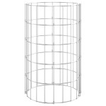 vidaXL Strat înălțat gabion 3 buc. Ø30x50 cm oțel galvanizat circular