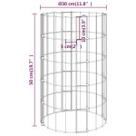 vidaXL Straturi înălțate gabion 4 buc. Ø30x50/100/150/200 cm circulare