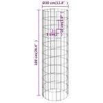 vidaXL Straturi înălțate gabion 4 buc. Ø30x50/100/150/200 cm circulare