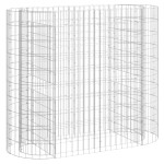 vidaXL Strat înălțat gabion, 120x50x100 cm, fier galvanizat