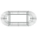 vidaXL Strat înălțat gabion, 120x50x100 cm, fier galvanizat
