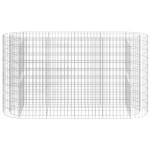 vidaXL Strat înălțat gabion, 190x50x100 cm, fier galvanizat