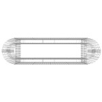 vidaXL Strat înălțat gabion, 190x50x100 cm, fier galvanizat