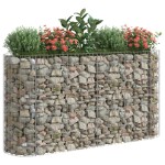 vidaXL Strat înălțat gabion, 190x50x100 cm, fier galvanizat