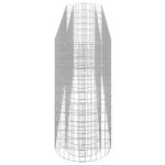 vidaXL Strat înălțat gabion, 260x50x100 cm, fier galvanizat