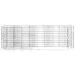 vidaXL Strat înălțat gabion, 330x50x100 cm, fier galvanizat