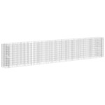 vidaXL Strat înălțat gabion, 540x50x100 cm, fier galvanizat