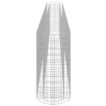 vidaXL Strat înălțat gabion, 610x50x100 cm, fier galvanizat