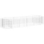 vidaXL Strat înălțat gabion, 300x100x50 cm, fier galvanizat