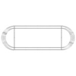 vidaXL Strat înălțat gabion, 300x100x50 cm, fier galvanizat