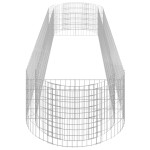 vidaXL Strat înălțat gabion, 400x100x50 cm, fier galvanizat