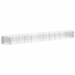 vidaXL Strat înălțat gabion, 600x100x50 cm, fier galvanizat