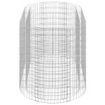 vidaXL Strat înălțat gabion, 200x100x100 cm, fier galvanizat