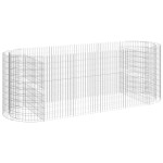 vidaXL Strat înălțat gabion, 300x100x100 cm, fier galvanizat