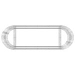 vidaXL Strat înălțat gabion, 300x100x100 cm, fier galvanizat
