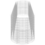vidaXL Strat înălțat gabion, 500x100x100 cm, fier galvanizat