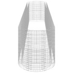 vidaXL Strat înălțat gabion, 600x100x100 cm, fier galvanizat