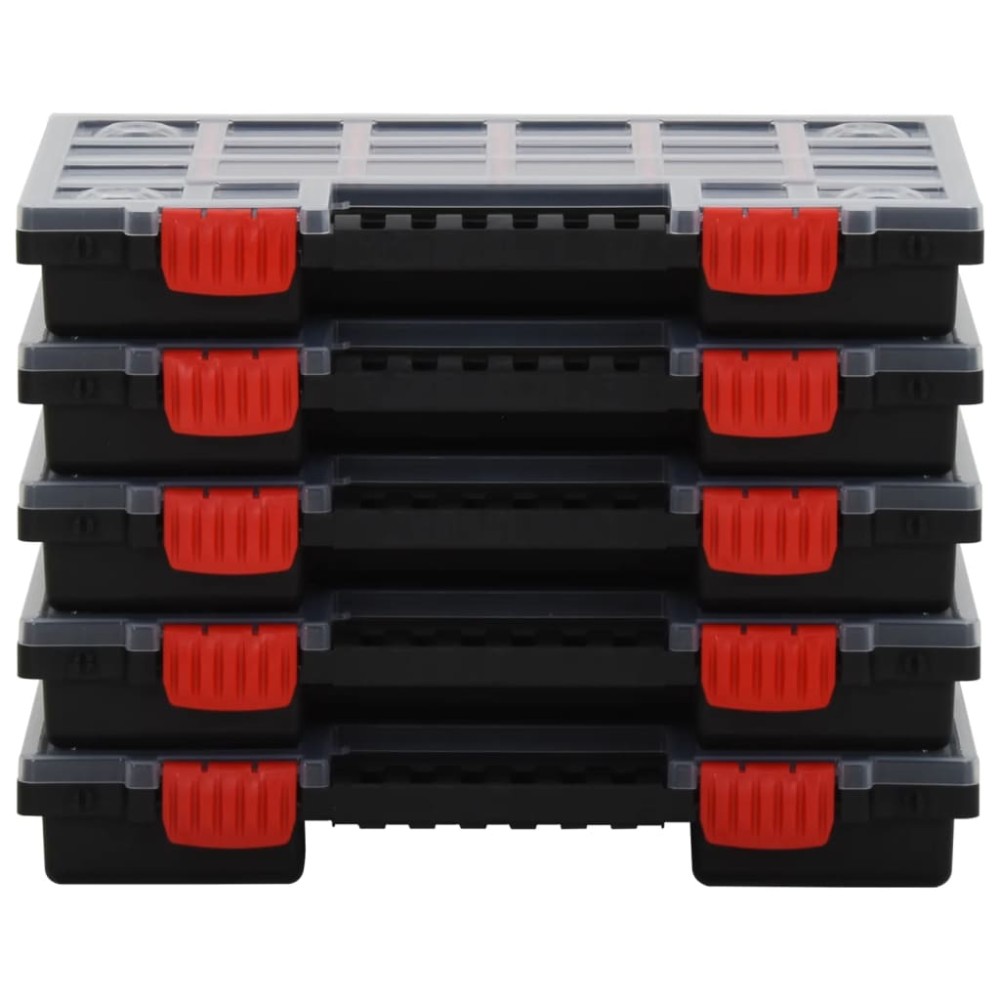 vidaXL Cutii de organizare, 5 buc., 34,5x25x5 cm, polipropilenă