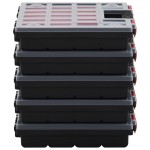 vidaXL Cutii de organizare, 5 buc., 34,5x25x5 cm, polipropilenă vidaXL Cutii de organizare, 5 buc., 34,5x25x5 cm, polipropilenă