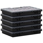 vidaXL Cutii de organizare, 5 buc., 34,5x25x5 cm, polipropilenă vidaXL Cutii de organizare, 5 buc., 34,5x25x5 cm, polipropilenă