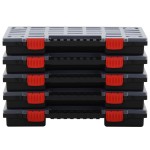 vidaXL Cutii de organizare, 5 buc., 40x30x5 cm, polipropilenă vidaXL Cutii de organizare, 5 buc., 40x30x5 cm, polipropilenă