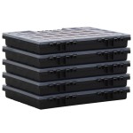 vidaXL Cutii de organizare, 5 buc., 40x30x5 cm, polipropilenă