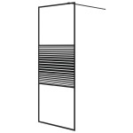 vidaXL Paravan de duș walk-in negru 80x195 cm sticlă ESG transparentă vidaXL Paravan de duș walk-in negru 80x195 cm sticlă ESG transparentă