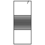 vidaXL Paravan de duș walk-in negru 80x195 cm sticlă ESG transparentă vidaXL Paravan de duș walk-in negru 80x195 cm sticlă ESG transparentă