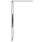 vidaXL Paravan de duș walk-in negru 90x195 cm sticlă ESG transparentă vidaXL Paravan de duș walk-in negru 90x195 cm sticlă ESG transparentă