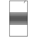 vidaXL Paravan de duș walk-in negru 100x195 cm sticlă ESG transparentă vidaXL Paravan de duș walk-in negru 100x195 cm sticlă ESG transparentă
