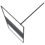 vidaXL Paravan de duș walk-in negru 100x195 cm sticlă ESG transparentă vidaXL Paravan de duș walk-in negru 100x195 cm sticlă ESG transparentă