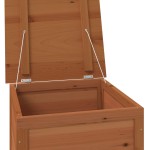 vidaXL Cutie de perne de exterior maro 50x50x56 cm lemn masiv brad vidaXL Cutie de perne de exterior maro 50x50x56 cm lemn masiv brad