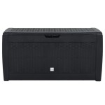 vidaXL Ladă depozitare de grădină antracit 119x48x60 cm polipropilenă vidaXL Ladă depozitare de grădină antracit 119x48x60 cm polipropilenă