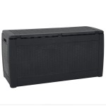 vidaXL Ladă depozitare de grădină antracit 119x48x60 cm polipropilenă vidaXL Ladă depozitare de grădină antracit 119x48x60 cm polipropilenă