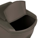 vidaXL Coșuri de gunoi stivuibile 3 buc. gri 75 L polipropilenă vidaXL Coșuri de gunoi stivuibile 3 buc. gri 75 L polipropilenă