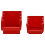 vidaXL Set rafturi atelier 30 buc. roșu / negru 77x39 cm polipropilenă vidaXL Set rafturi atelier 30 buc. roșu / negru 77x39 cm polipropilenă