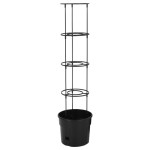 vidaXL Ghiveci cultivare roșii, antracit, Ø 29,5x115 cm, polipropilenă