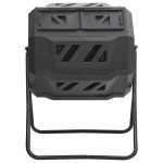 vidaXL Recipient de compost de grădină, negru, 73x64x95 cm, 160 L vidaXL Recipient de compost de grădină, negru, 73x64x95 cm, 160 L