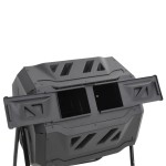 vidaXL Recipient de compost de grădină, negru, 73x64x95 cm, 160 L vidaXL Recipient de compost de grădină, negru, 73x64x95 cm, 160 L