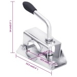 vidaXL Clemă de roată de manevră 13,5x6,5x14 cm oțel galvanizat vidaXL Clemă de roată de manevră 13,5x6,5x14 cm oțel galvanizat