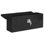 vidaXL Cutie de depozitare, negru, 50x15x20,5 cm, aluminiu vidaXL Cutie de depozitare, negru, 50x15x20,5 cm, aluminiu